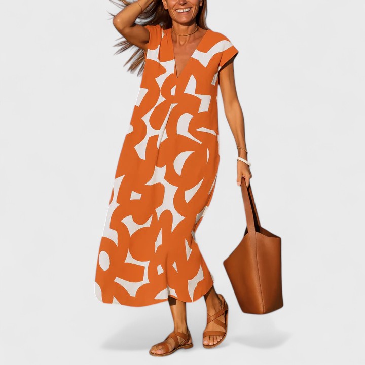 Lily | Flowing V-Neck Dress