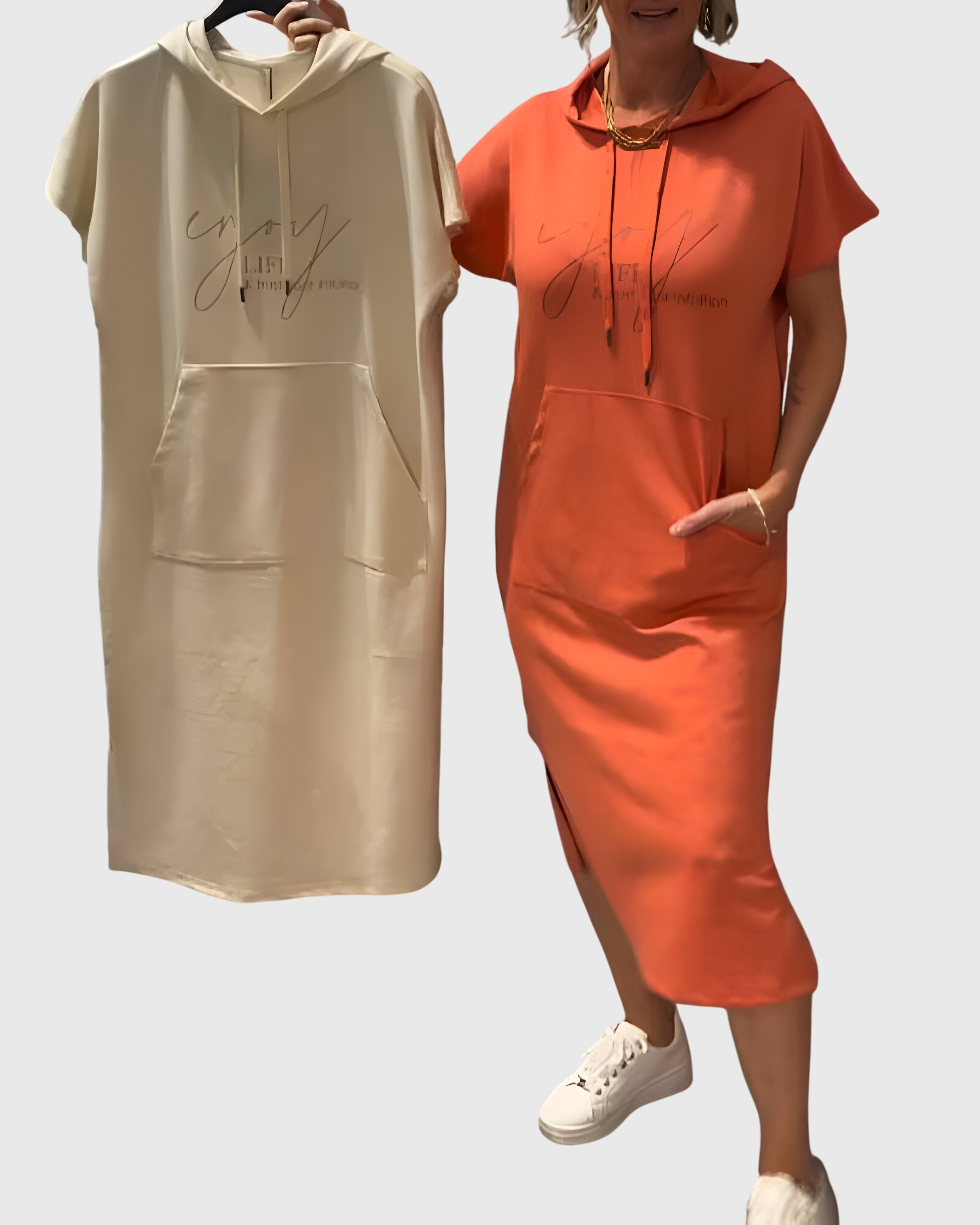 Annie | Vestito con cappuccio informale
