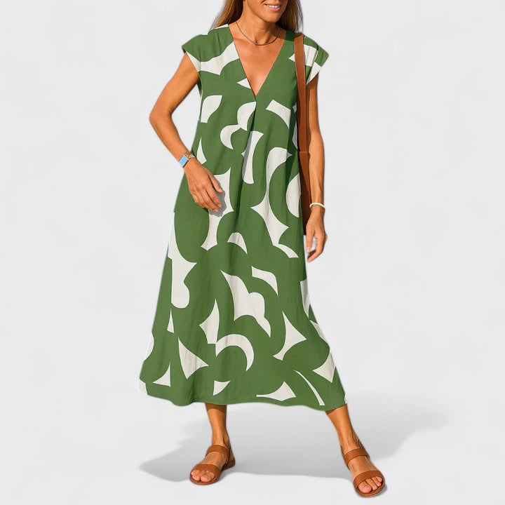 Lily | Flowing V-Neck Dress