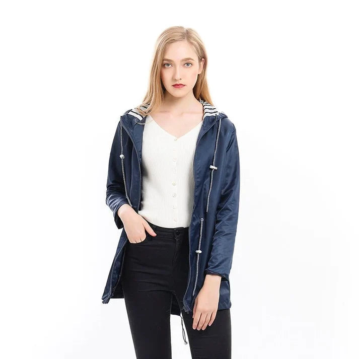Women's Lightweight Waterproof Rain Jacket All-Year