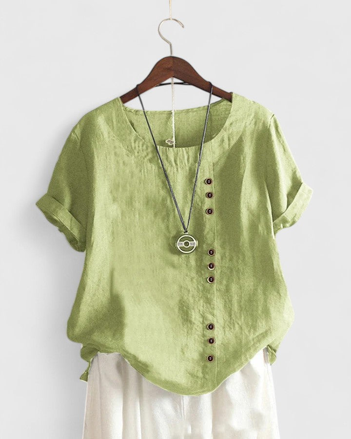 Lily | Bequeme Bluse mit kurzen Ärmeln