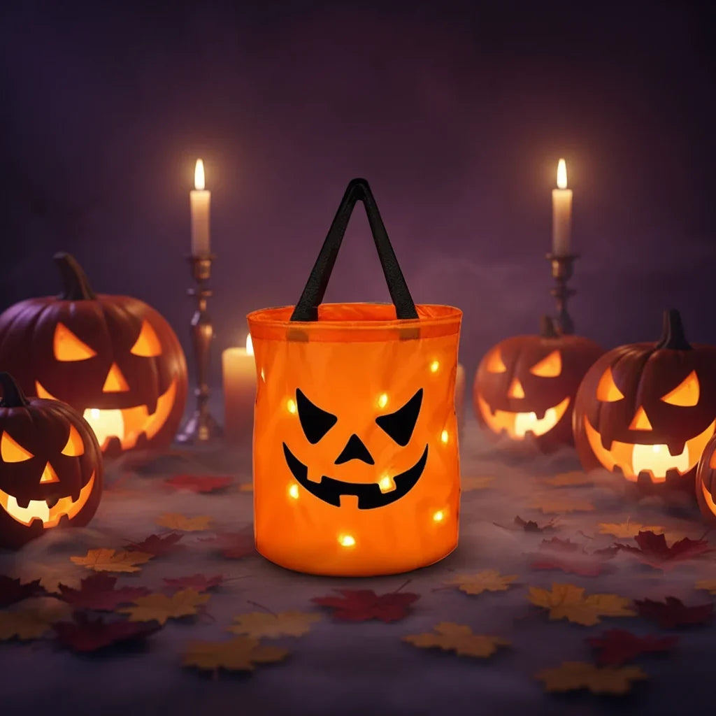 Light-Up Pumpkin Trick-or-Treat Bag Kids' Halloween
