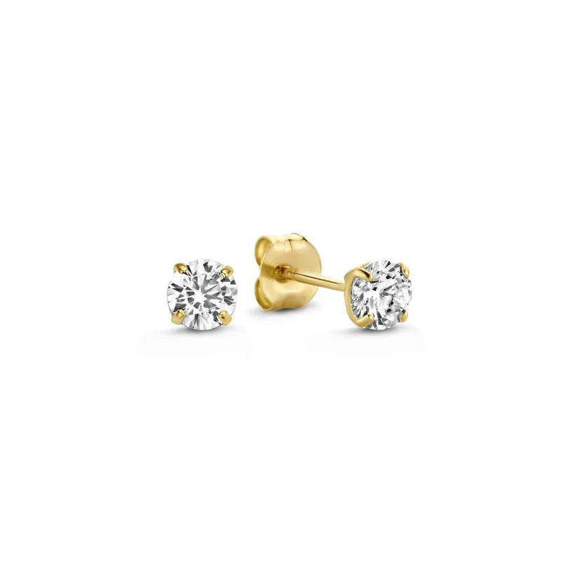 Clara | Pendientes colgantes con diamantes en oro de 18 quilates