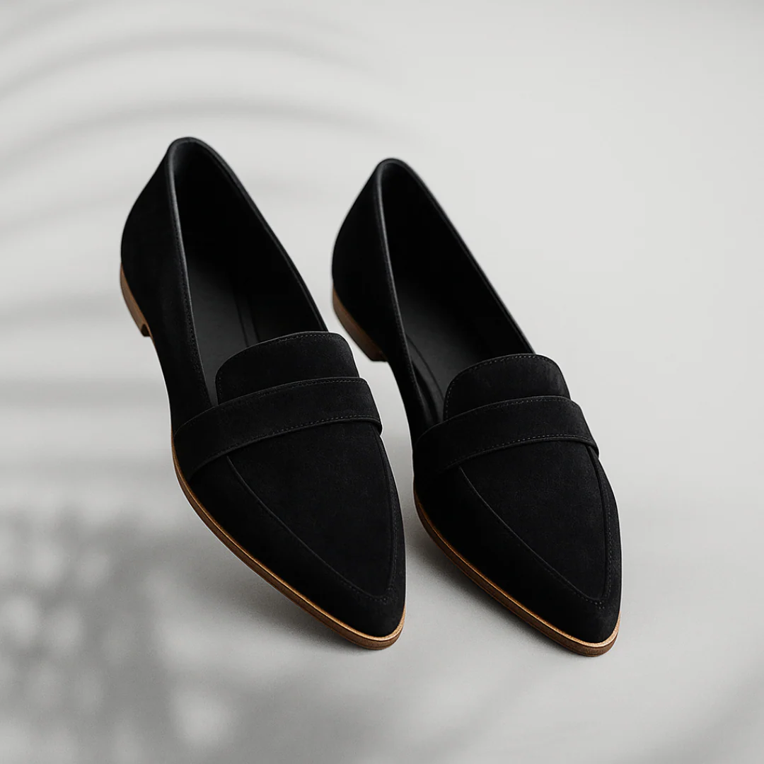 Mocasines ortopédicos de cuero para mujer
