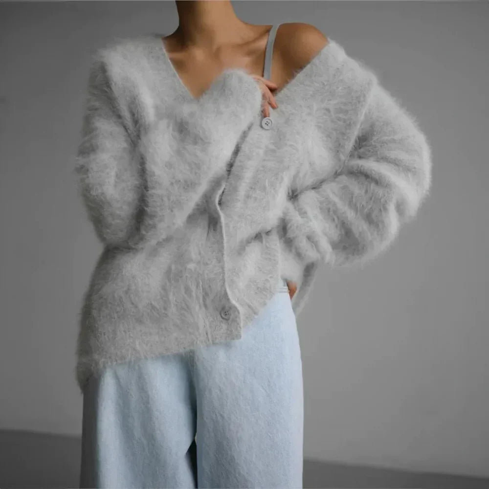 Women's Cardigan Loose Cloud-Like Drape Soft Blend