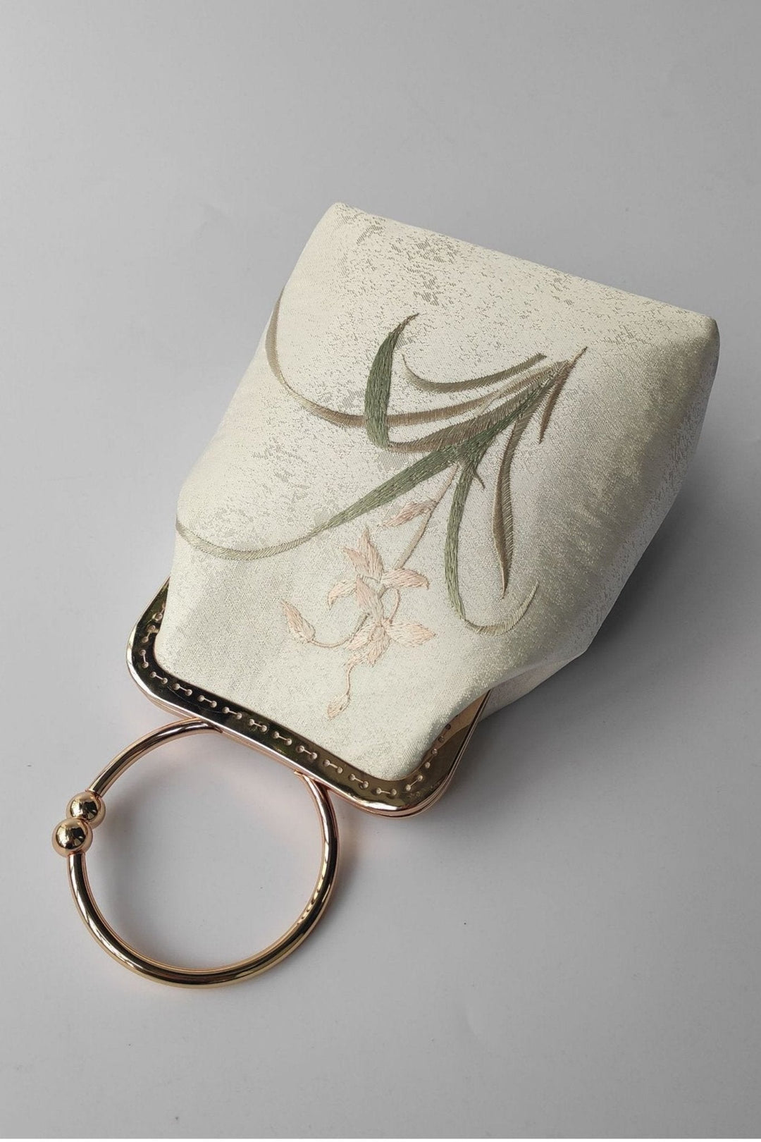 Embroidered Satin Bag