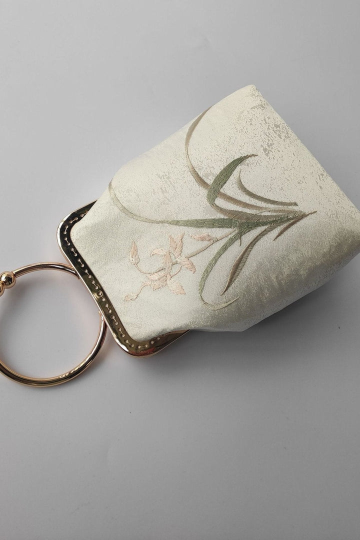 Embroidered Satin Bag