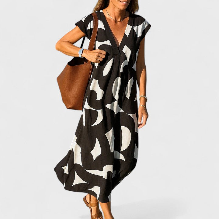 Lily | Flowing V-Neck Dress