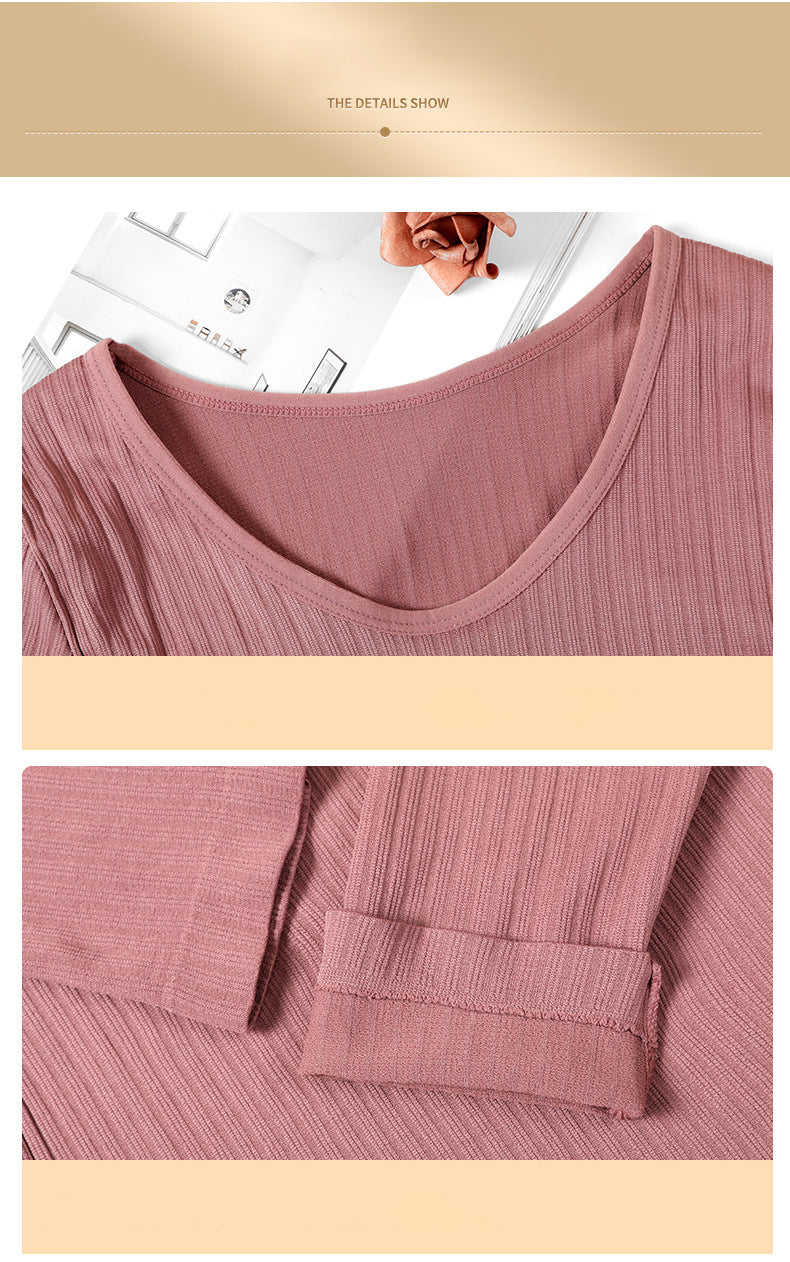 Ensemble de sous-vêtements thermiques pour femme avec coupe sculptante