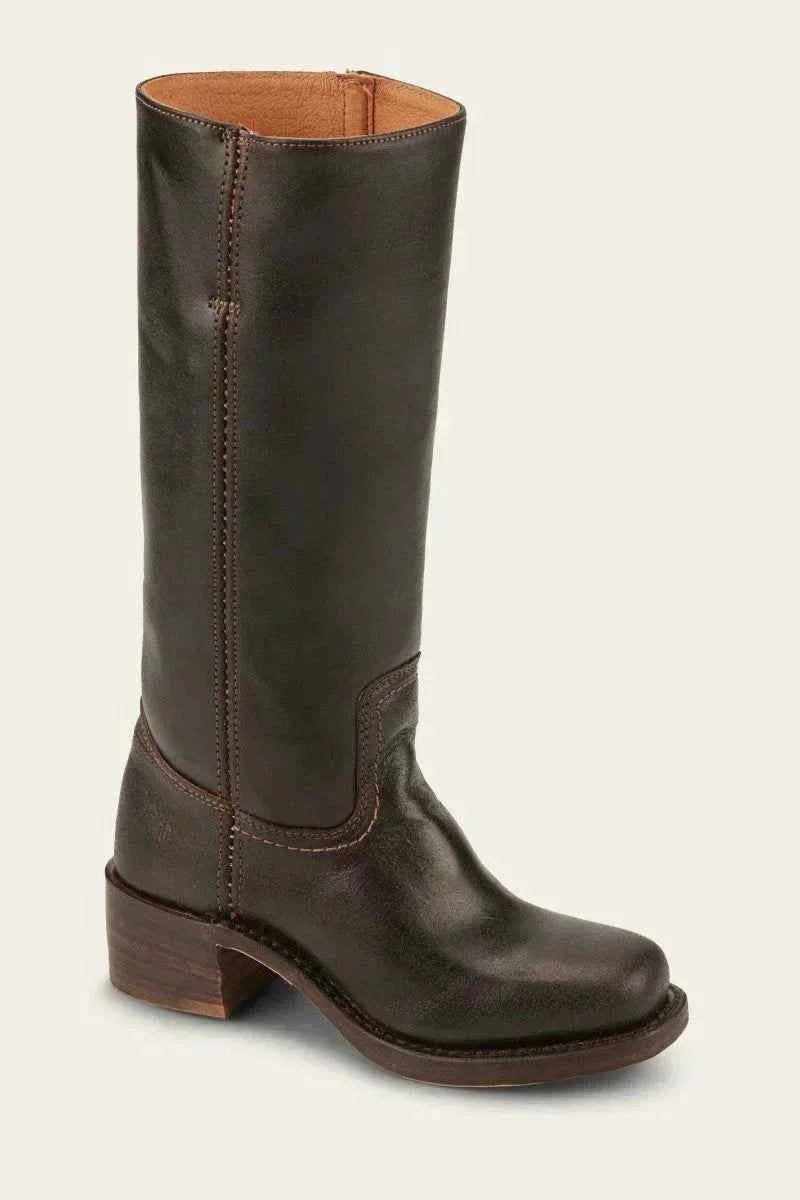 Women's Western Ankle Boots Block Heel Decorative Stitching