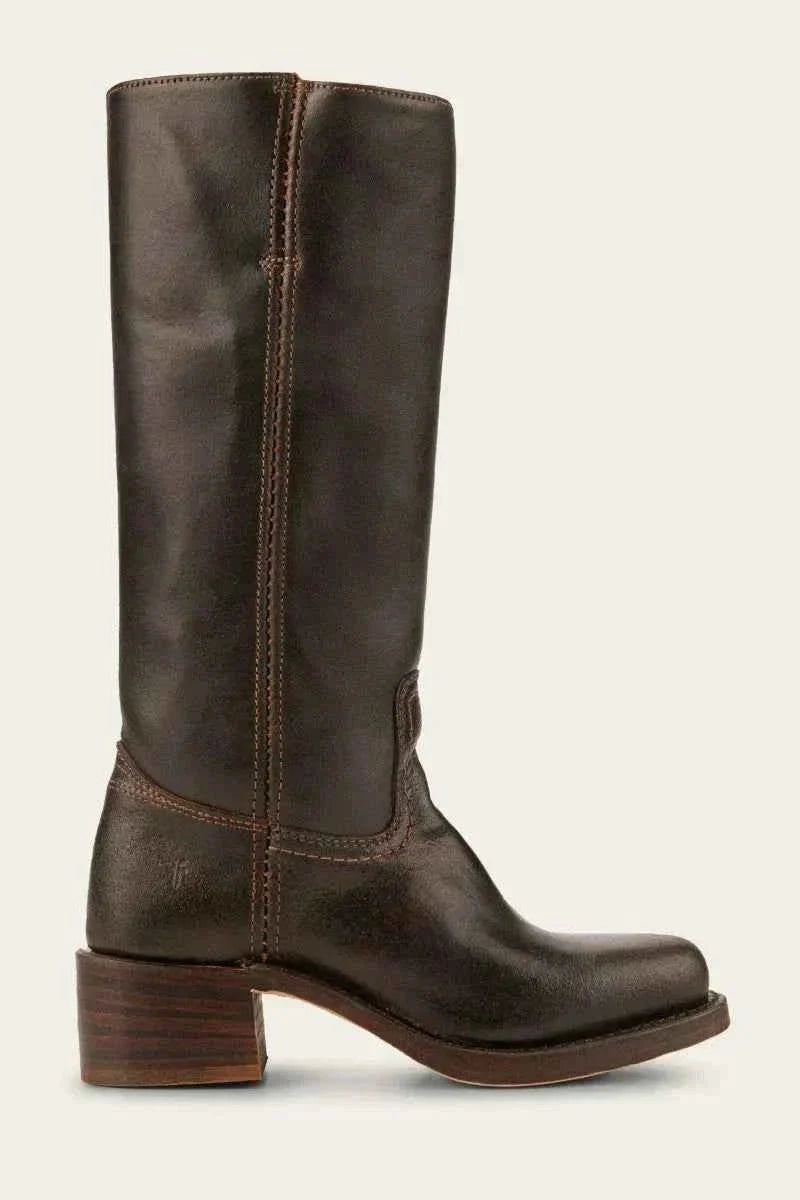 Women's Western Ankle Boots Block Heel Decorative Stitching