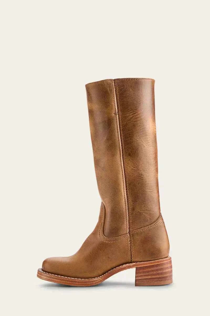 Women's Western Ankle Boots Block Heel Decorative Stitching