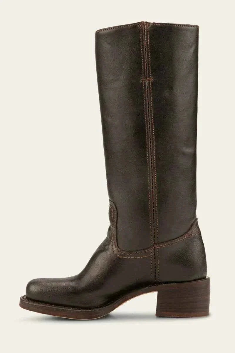 Women's Western Ankle Boots Block Heel Decorative Stitching