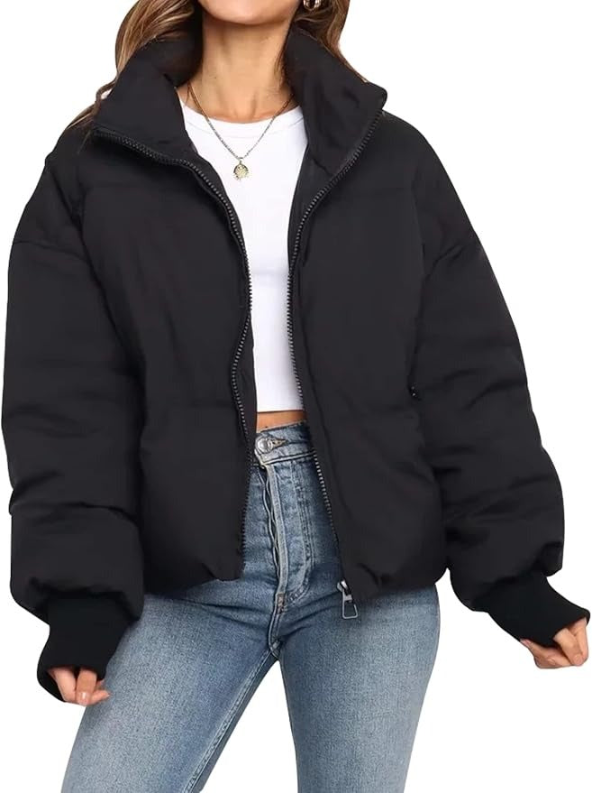 Women's Short Quilted Down Jacket with Fitted Cut
